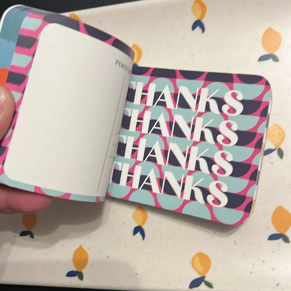 🔥 Sellers Book of 36 Thank You postcards, Tear-Out, Pretty Little Postcards